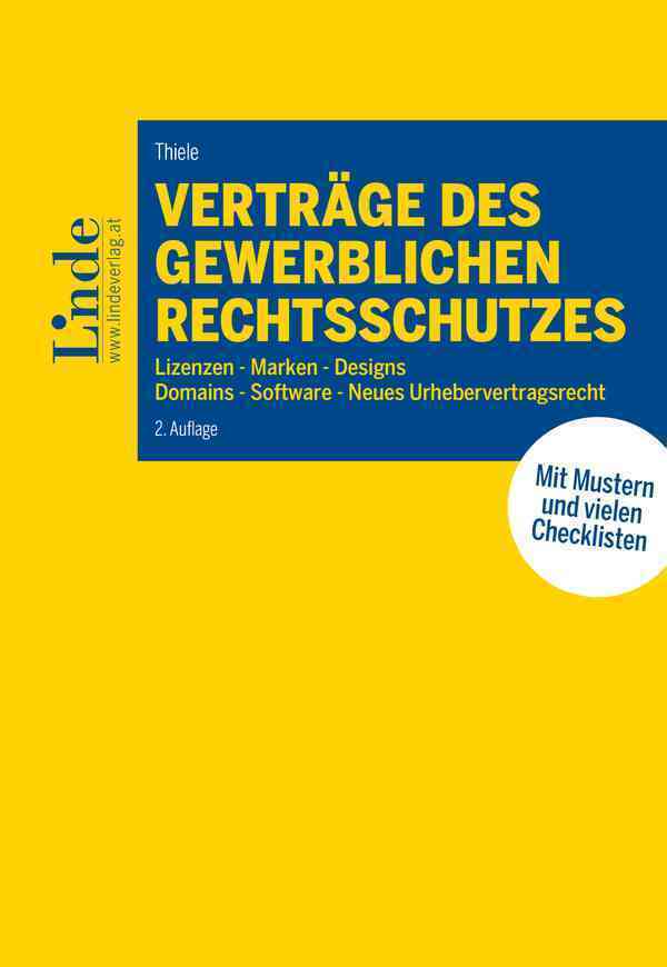 Verträge des gewerblichen Rechtsschutzes main product photo