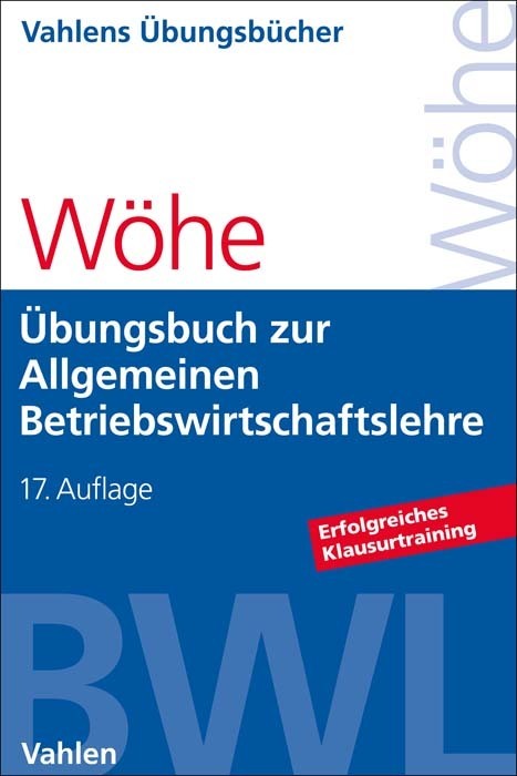 Übungsbuch zur Einführung in die Allgemeine Betriebswirtschaftslehre main product photo
