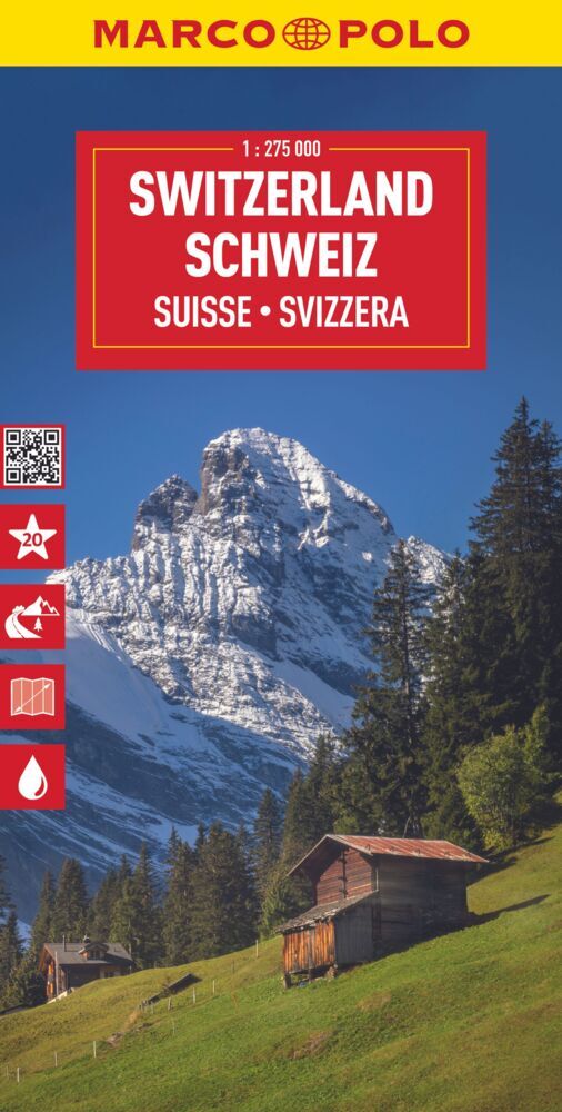 MARCO POLO Reisekarte Schweiz 1:275.000 main product photo