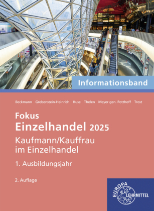 Einzelhandel 2025, 1. Ausbildungsjahr