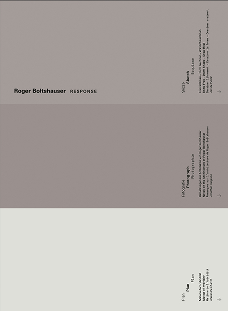Roger Boltshauser - Response main product photo