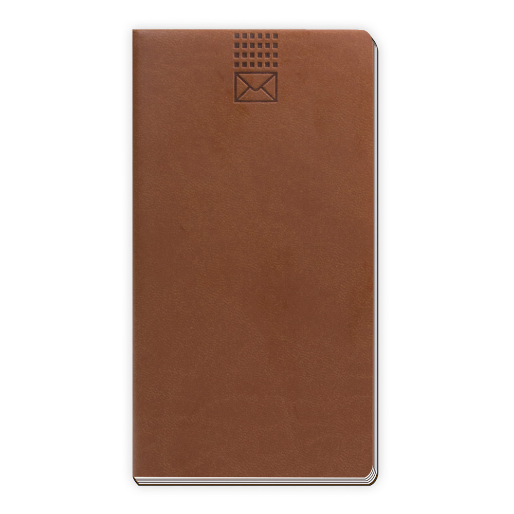 Trötsch Adressbuch Soft Touch Slim Braun main product photo