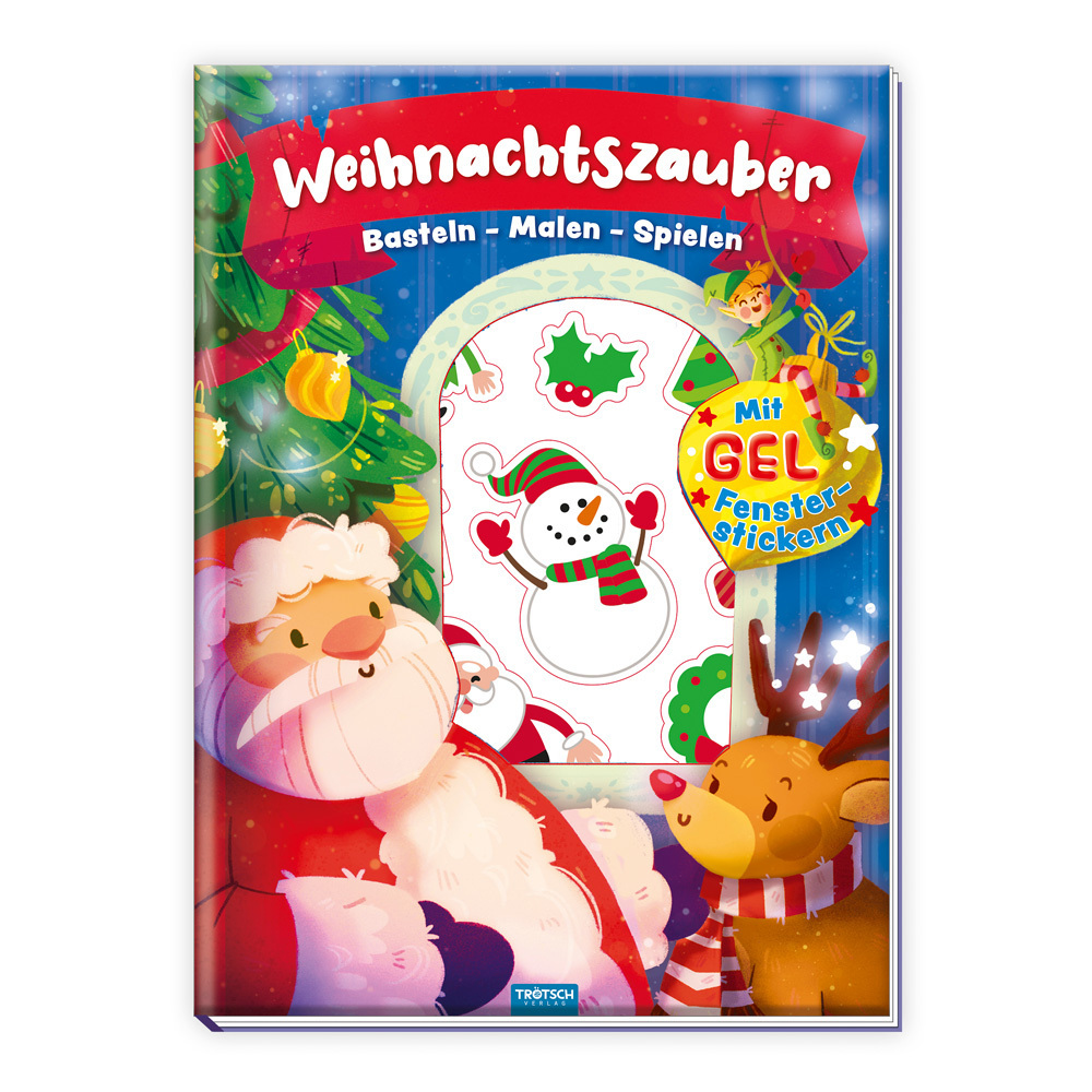 Trötsch Beschäftigungsbuch Malbuch mit Stickern Bastelbuch Weihnachtszauber main product photo