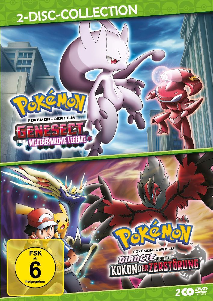 Pokémon - Genesect und die wiedererwachte Legende / Diancie und der Kokon der Zerstörung, 2 DVD main product photo