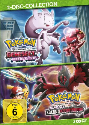 Pokémon - Genesect und die wiedererwachte Legende / Diancie und der Kokon der Zerstörung, 2 DVD