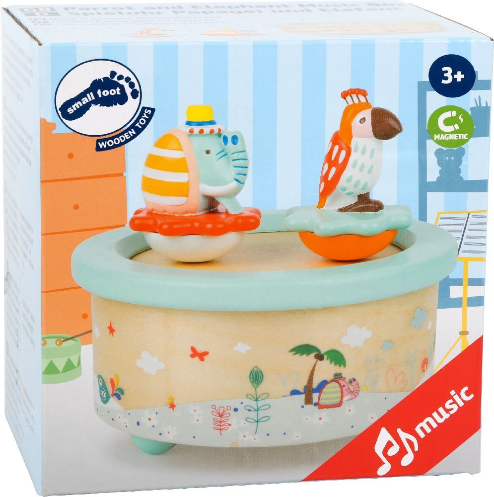 Spieluhr Papagei und Elefant main product photo