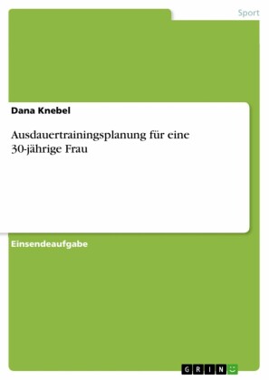 Ausdauertrainingsplanung für eine 30-jährige Frau