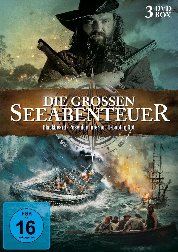 Die grossen Seeabenteuer - Blackbeard, Poseidon Inferno, U-Boot in Not, 3 DVD main product photo