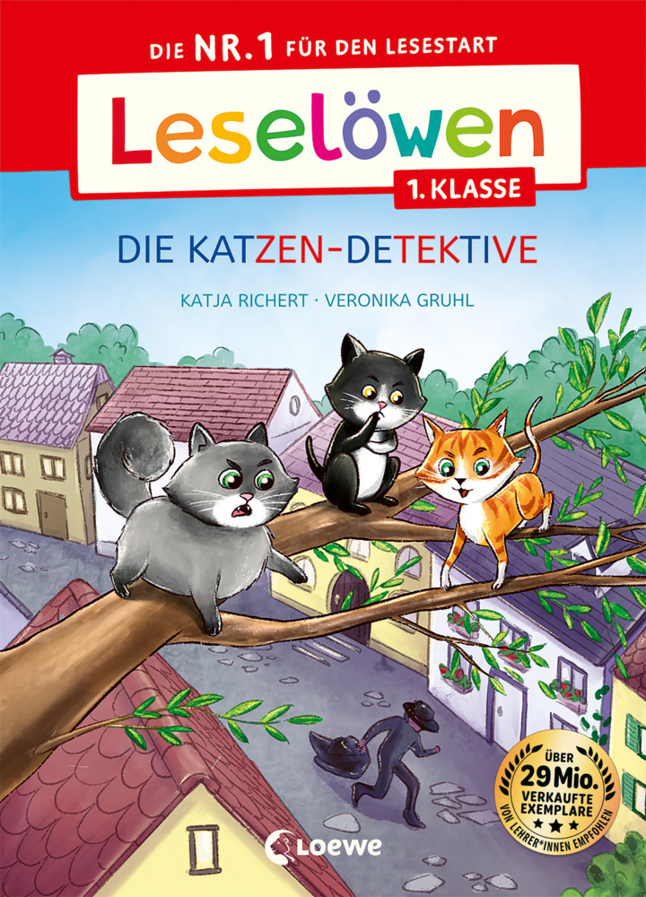 Leselöwen 1. Klasse - Die Katzen-Detektive (Großbuchstabenausgabe) main product photo