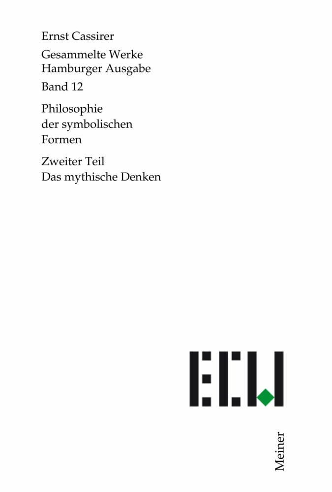 Philosophie der symbolischen Formen. Zweiter Teil main product photo