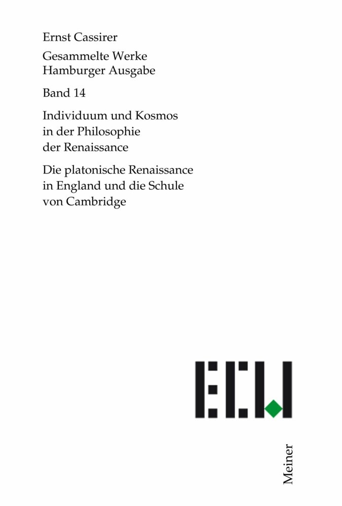 Individuum und Kosmos in der Philosophie der Renaissance main product photo