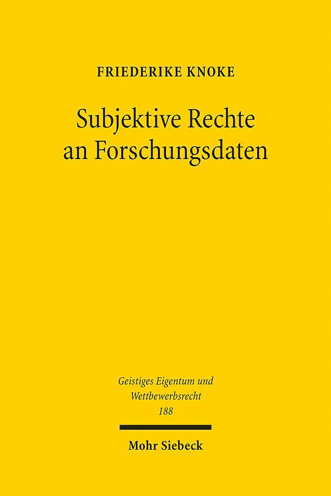 Subjektive Rechte an Forschungsdaten main product photo