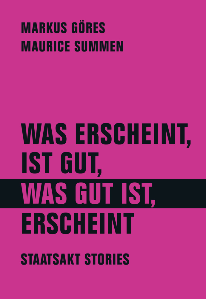Was erscheint, ist gut, was gut ist, erscheint main product photo