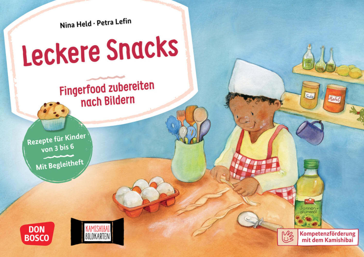 Leckere Snacks: Fingerfood zubereiten nach Bildern. Kamishibai Bildkartenset main product photo