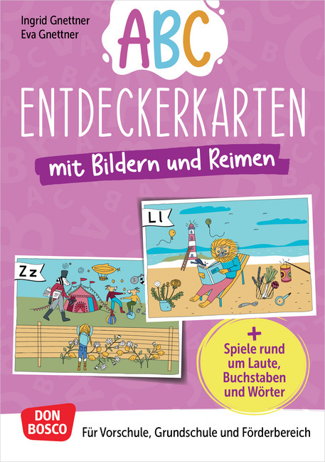 Abc-Entdeckerkarten mit Bildern und Reimen main product photo