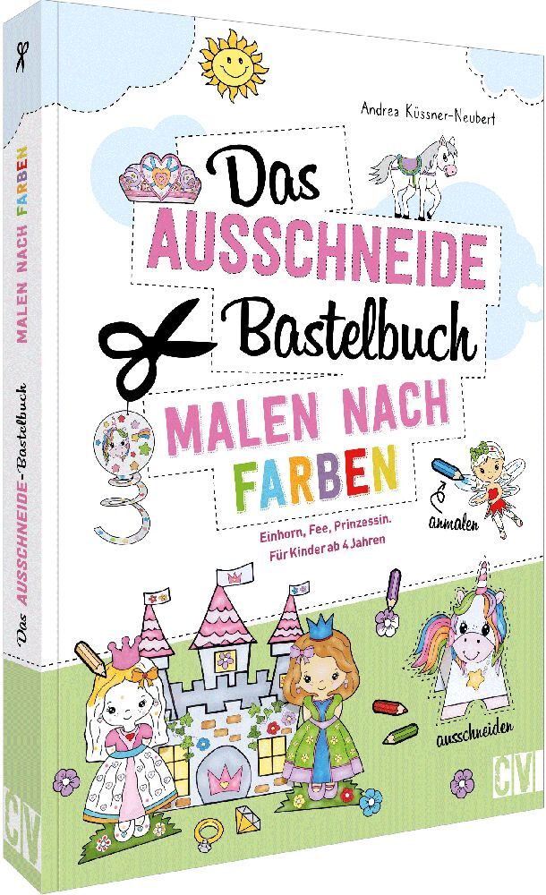 Das Ausschneide-Bastelbuch Malen nach Farben main product photo