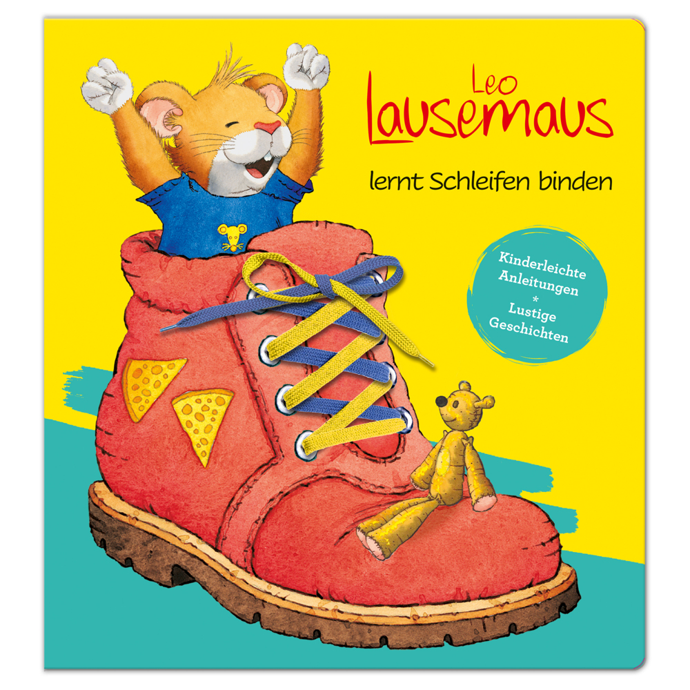 Leo Lausemaus lernt Schleifen binden - Kinderleichte Anleitungen Lustige Geschichten main product photo