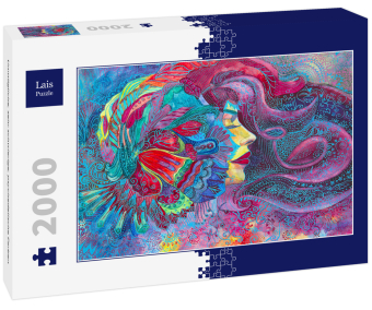 Lais Puzzle Unmögliche, sehr schwierige, psychedelische Farben 2000 Teile