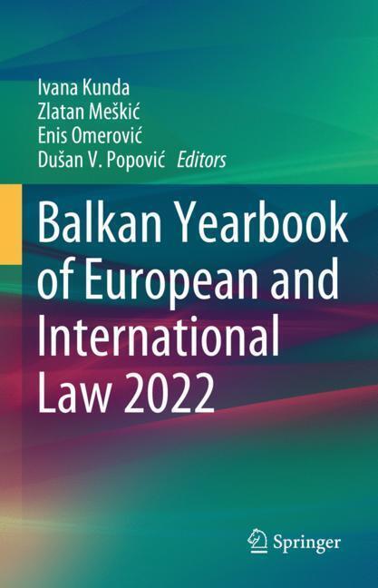Balkan Yearbook of European and International Law 2022 main product photo