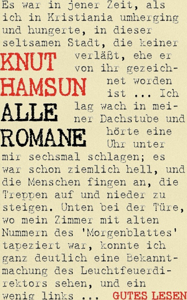 Knut Hamsun - Alle Romane main product photo