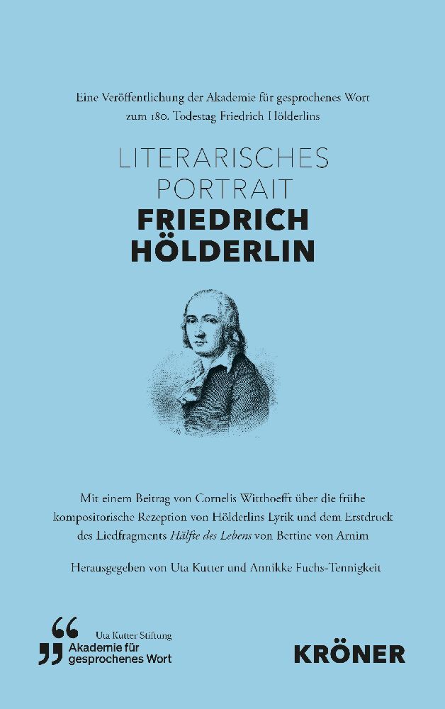 Literarisches Portrait Friedrich Hölderlin main product photo