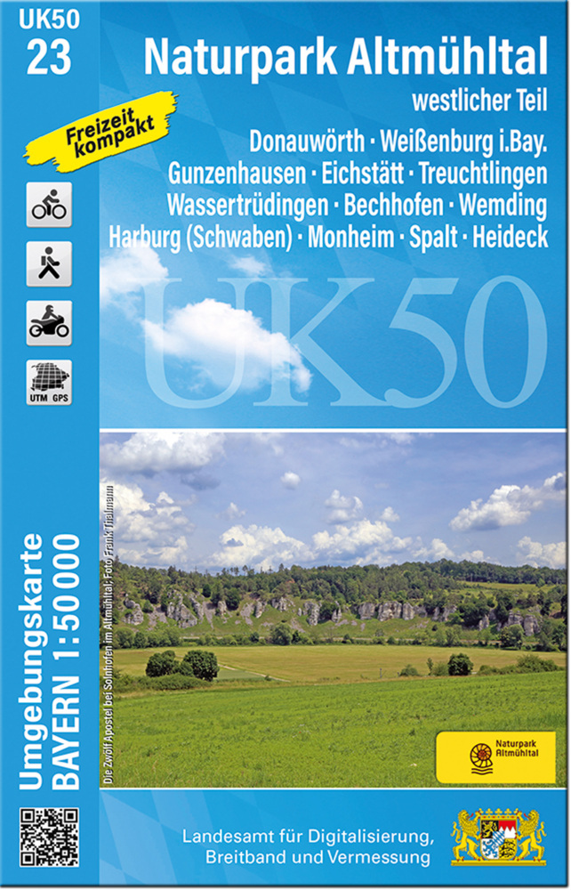 UK50-23 Naturpark Altmühltal westlicher Teil main product photo