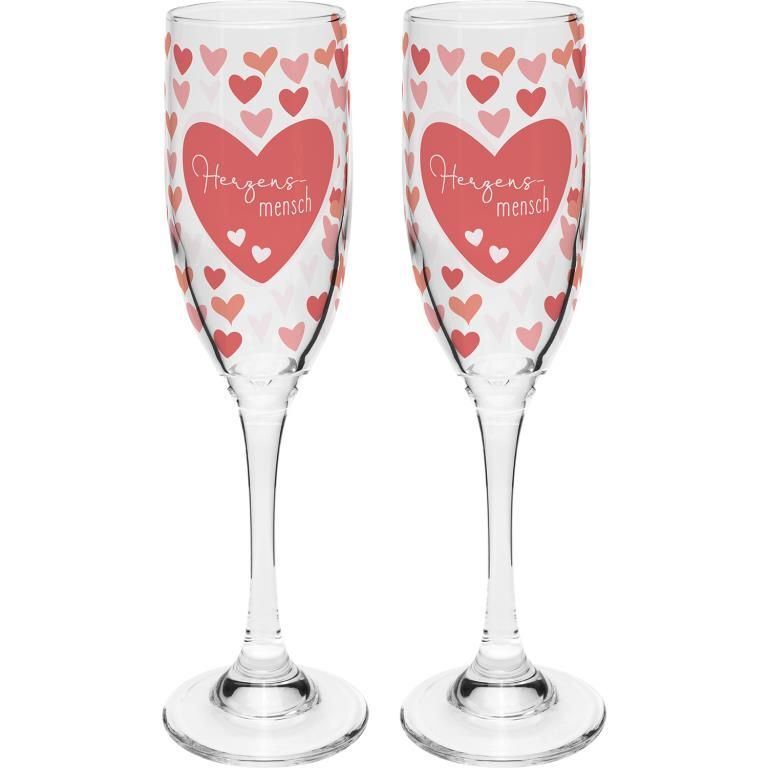 Sektglas Set Motiv "HERZENS" main product photo
