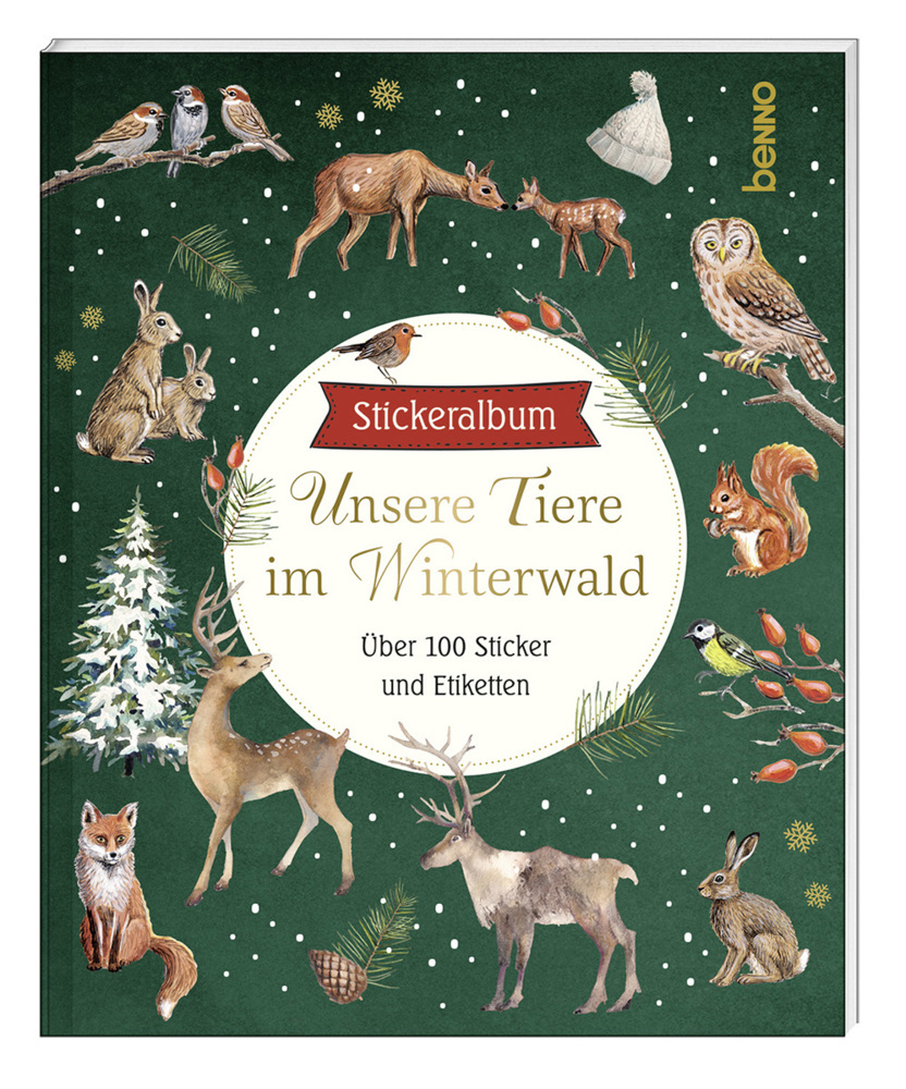 Stickeralbum »Unsere Tiere im Winterwald« main product photo