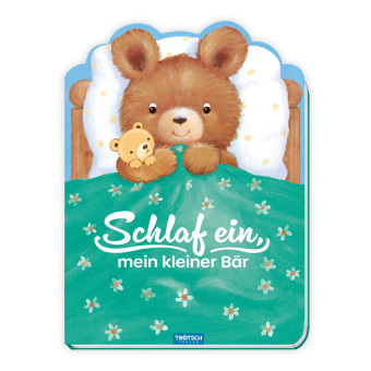 TRÖTSCH - Schlaf ein, mein kleiner Bär | Beruhigende Gutenachtgeschichte mit liebevollen Reimen | Pappbilderbuch mit zauberhaften Illustrationen für ein entspanntes Abendritual | Ab 18 Monaten