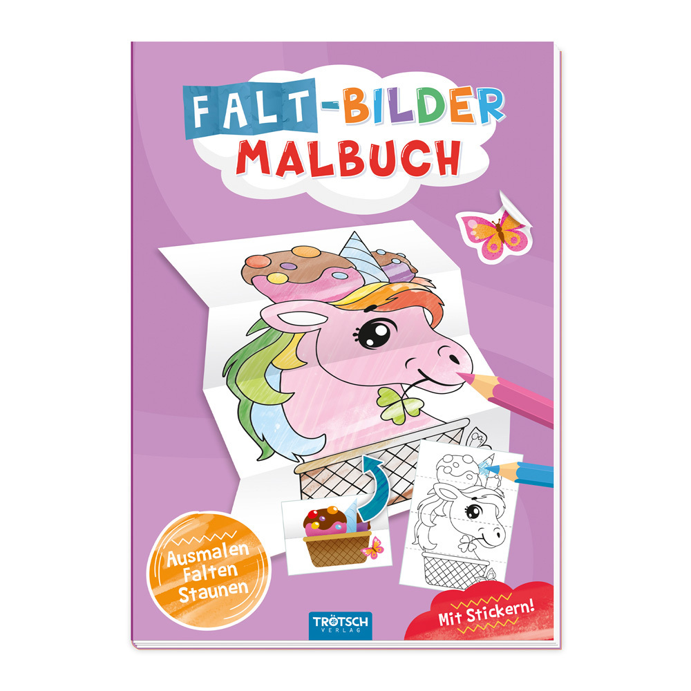 Trötsch Malbuch Faltbilder-Malbuch Einhorn main product photo
