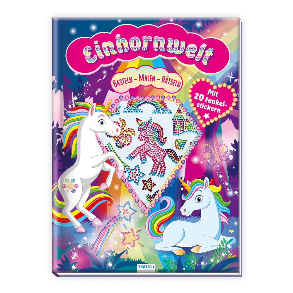 Trötsch Beschäftigungsbuch Malbuch Bastelbuch Einhornwelt main product photo