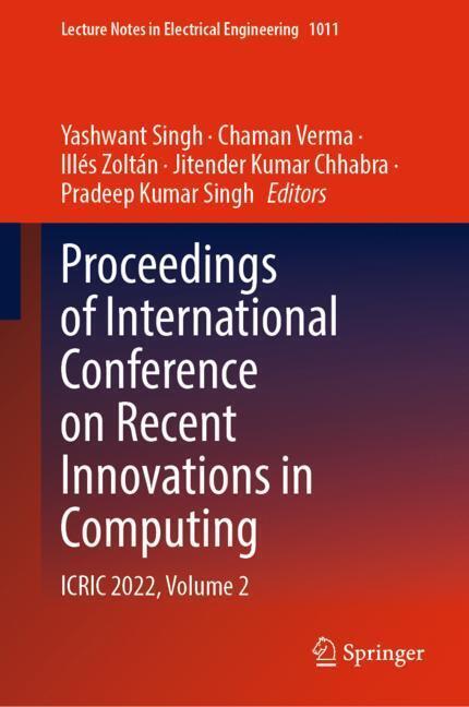Proceedings of International Conference on Recent Innovations in Computing main product photo