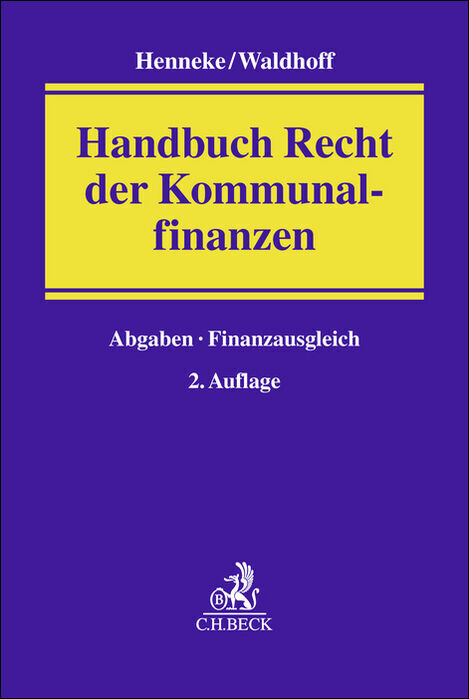 Handbuch Recht der Kommunalfinanzen main product photo
