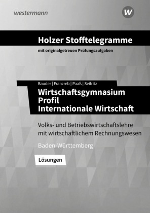 Holzer Stofftelegramme Baden-Württemberg - Wirtschaftsgymnasium