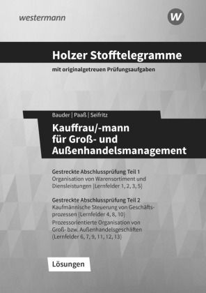Holzer Stofftelegramme Kauffrau/-mann für Groß- und Außenhandelsmanagement