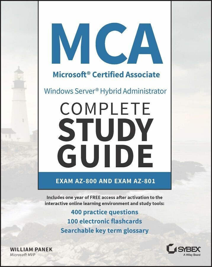 MCA Windows Server Hybrid Administrator Complete Study Guide with 400 Practice Test Questions main product photo