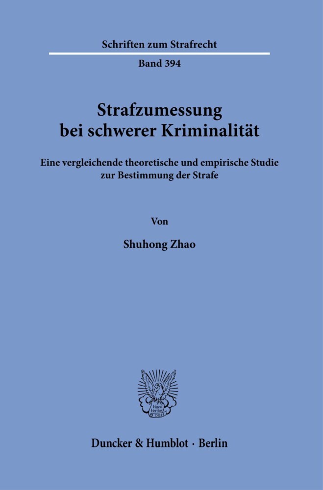 Strafzumessung bei schwerer Kriminalität. main product photo