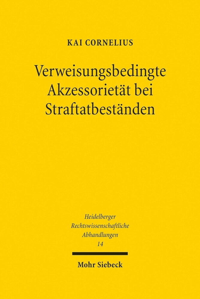 Verweisungsbedingte Akzessorietät bei Straftatbeständen main product photo