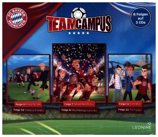 FC Bayern - Team Campus (Fußball) Hörspielbox. Box.2, 3 Audio-CD main product photo