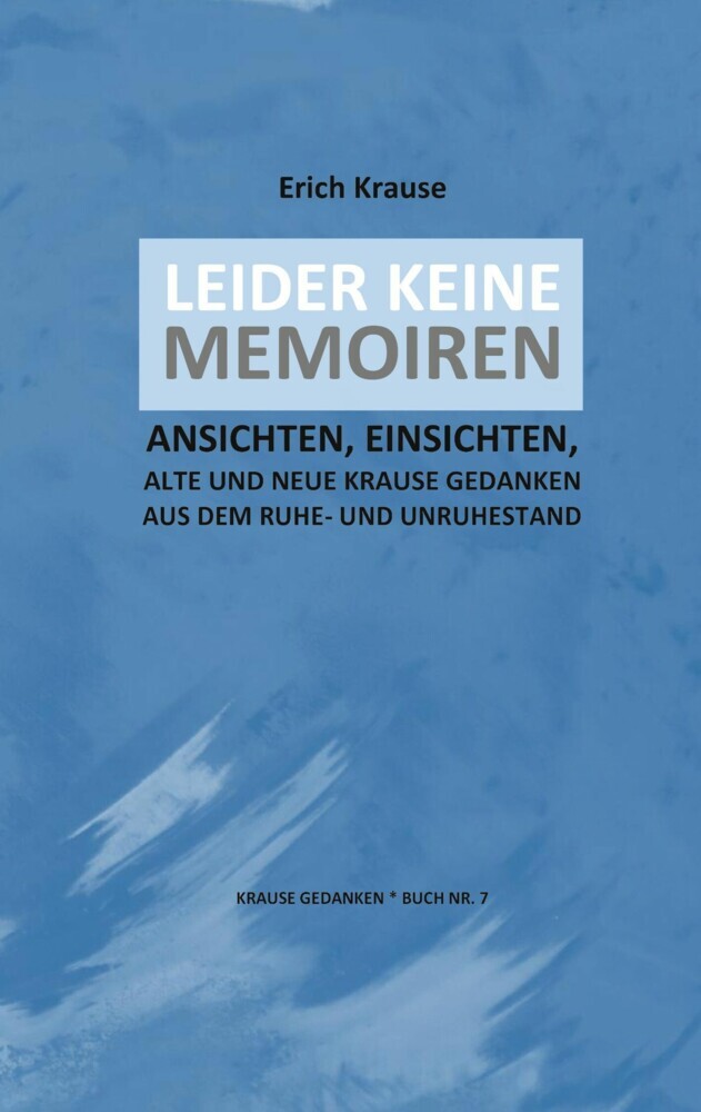 LEIDER KEINE MEMOIREN main product photo