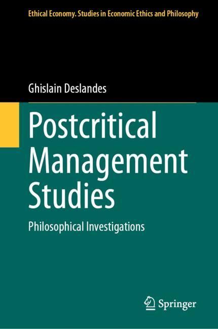 Postcritical Management Studies main product photo