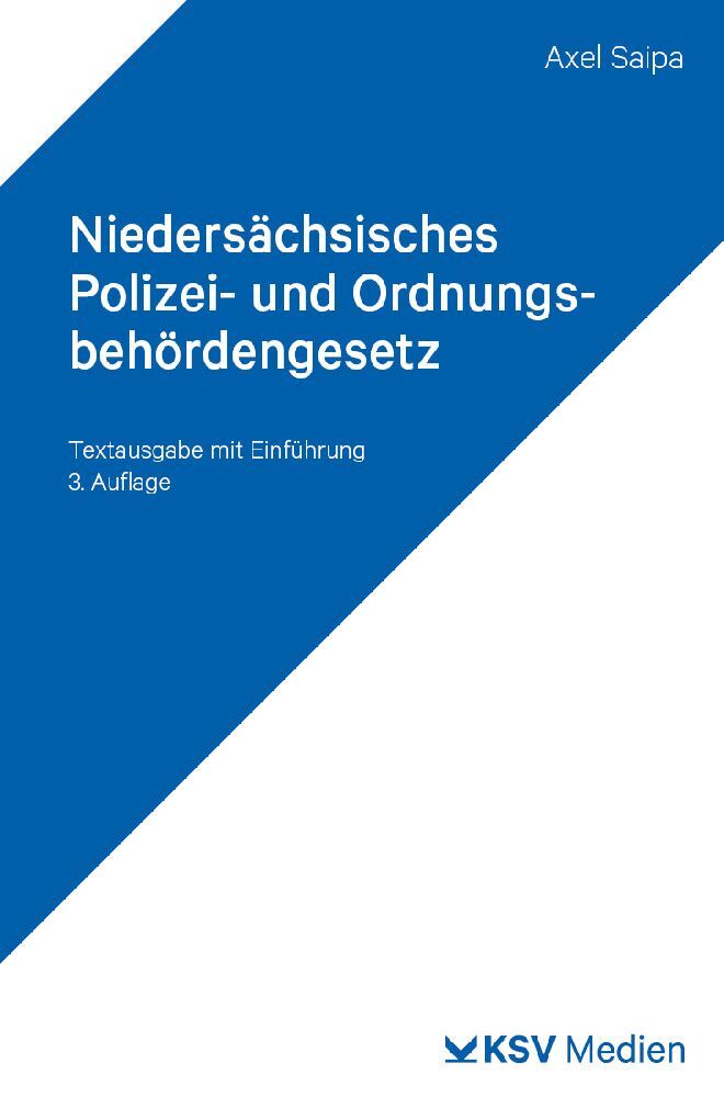 Niedersächsisches Polizei- und Ordnungsbehördengesetz (NPOG) main product photo