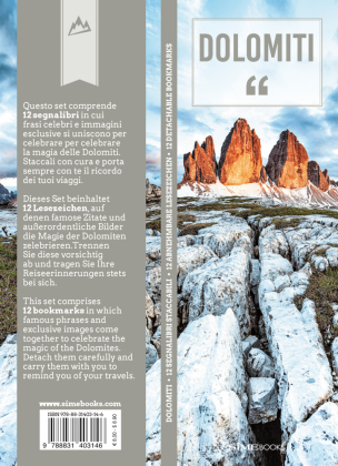 Lesezeichen-Set Dolomiti - Dolomiten