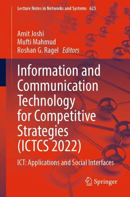 Information and Communication Technology for Competitive Strategies (ICTCS 2022) main product photo