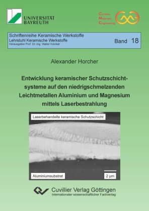 Entwicklung keramischer Schutzschichtsysteme auf den niedrigschmelzenden Leichtmetallen Aluminium und Magnesium mittels Laserbestrahlung