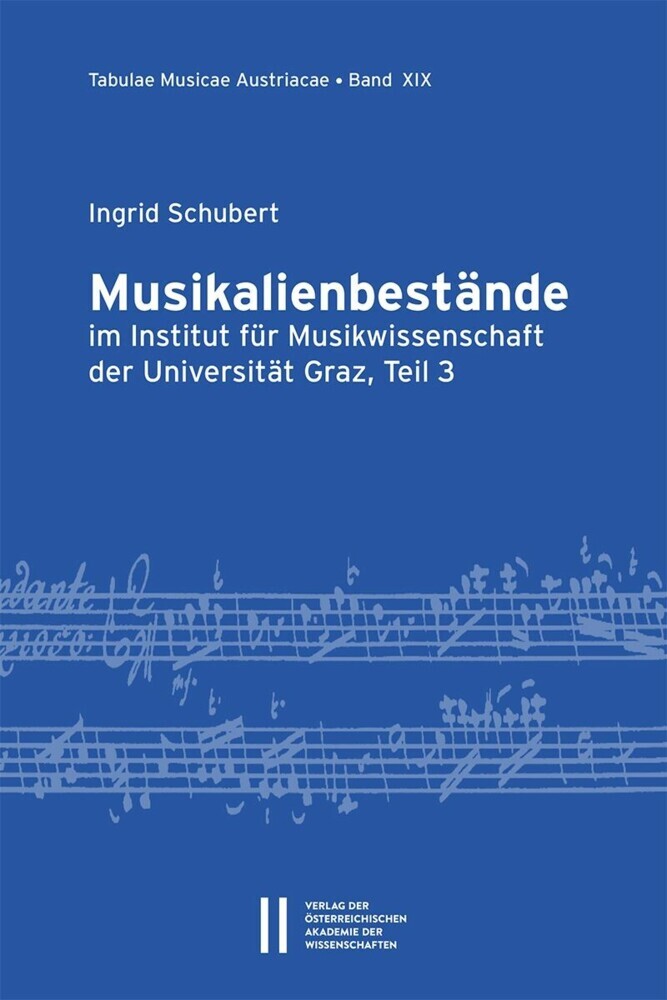 Musikalienbestände im Institut für Musikwissenschaft der Universität Graz, Teil 3 main product photo
