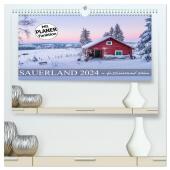 Sauerland - faszinierend schön (hochwertiger Premium Wandkalender 2024 DIN A2 quer), Kunstdruck in Hochglanz