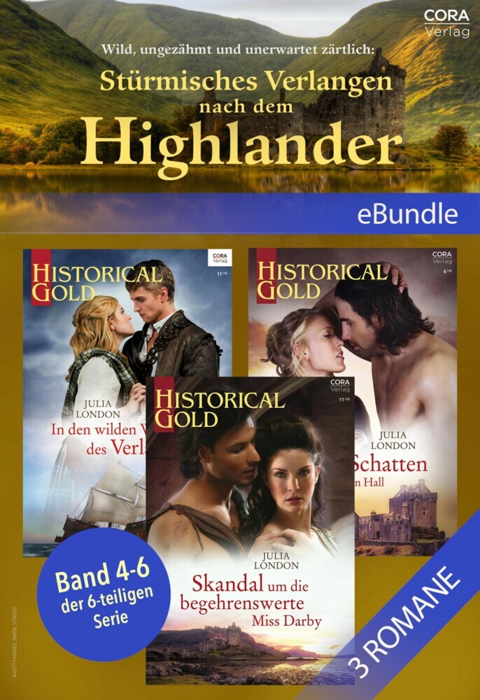 Wild, ungezähmt und unerwartet zärtlich: Stürmisches Verlangen nach dem Highlander (Band 4-6 der 6-teiligen Serie) main product photo