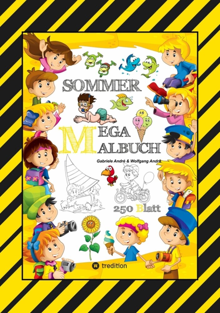 MEGA MALBUCH - SOMMER - URLAUB - MOTORBOOT - JETSKI - SPORT - SCHWIMMEN - WANDERN - MEER - FAMILIE - KINDER - SPASS main product photo