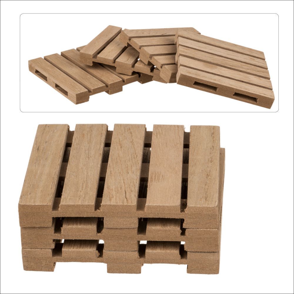 Getränkeuntersetzer Paletten, 4er Set main product photo